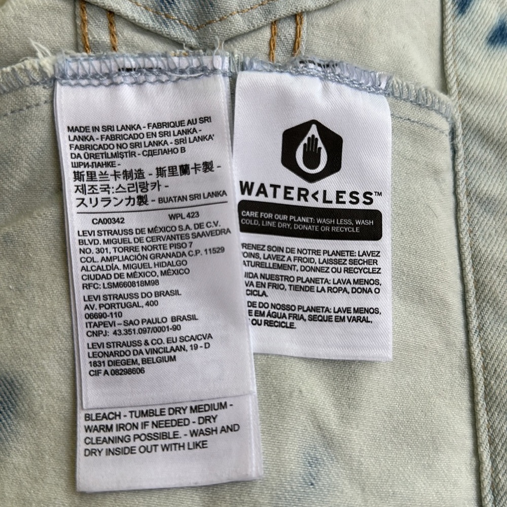 Levi’s Denim Acid Wash Jacket Size 1X - Picture 5 of 7